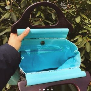 TEAL VINTAGE BAG 🦋